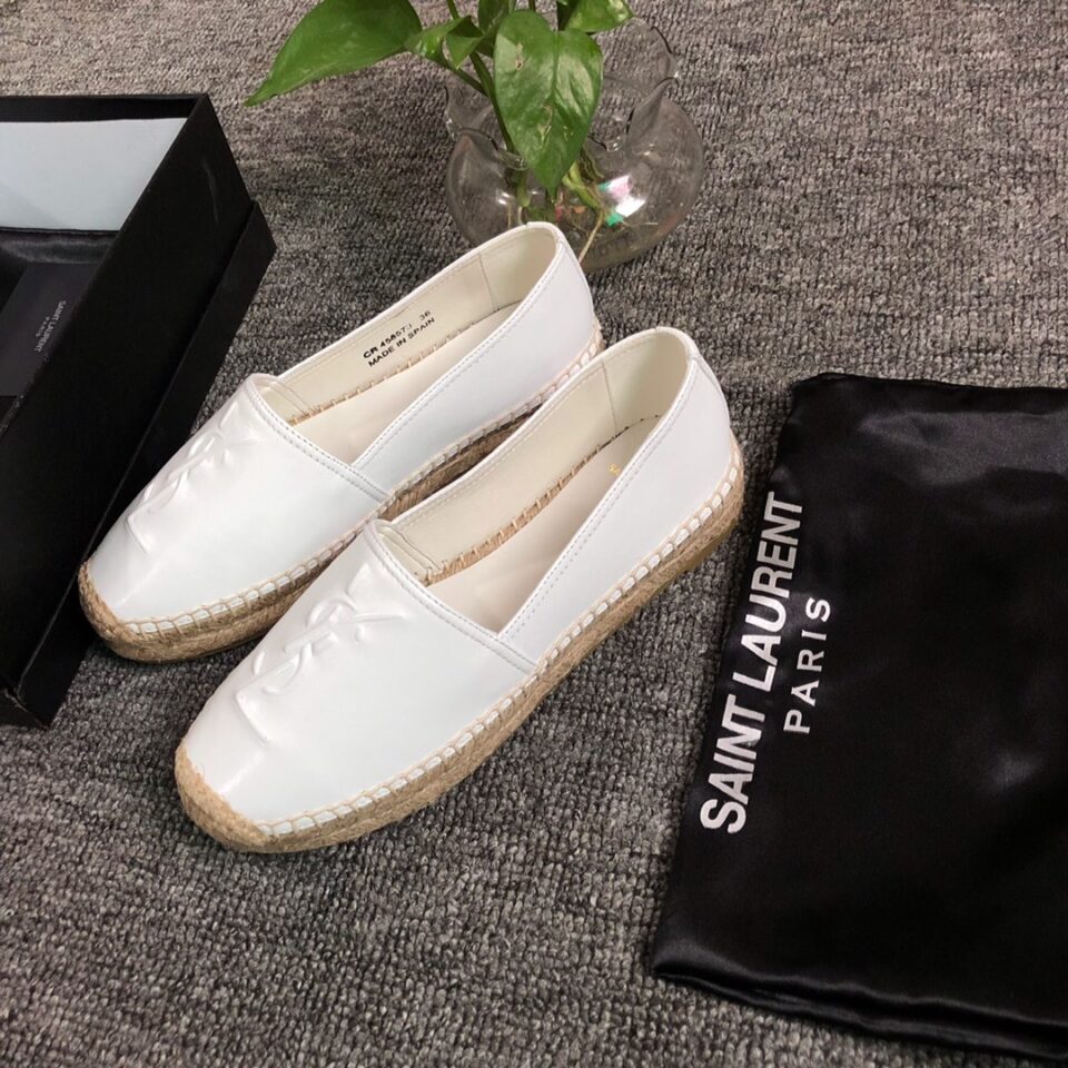 MONOGRAM ESPADRILLES IN METALIZED LAMBSKIN