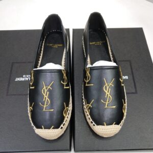 MONOGRAM ESPADRILLES IN METALIZED LAMBSKIN
