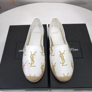 MONOGRAM ESPADRILLES IN METALIZED LAMBSKIN