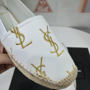 MONOGRAM ESPADRILLES IN METALIZED LAMBSKIN