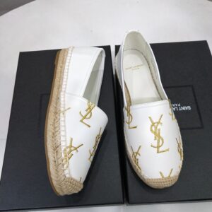 MONOGRAM ESPADRILLES IN METALIZED LAMBSKIN