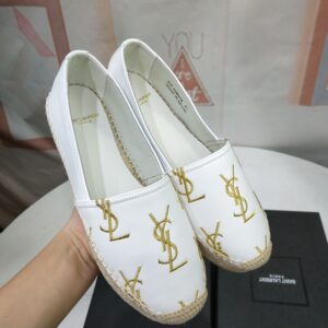 MONOGRAM ESPADRILLES IN METALIZED LAMBSKIN