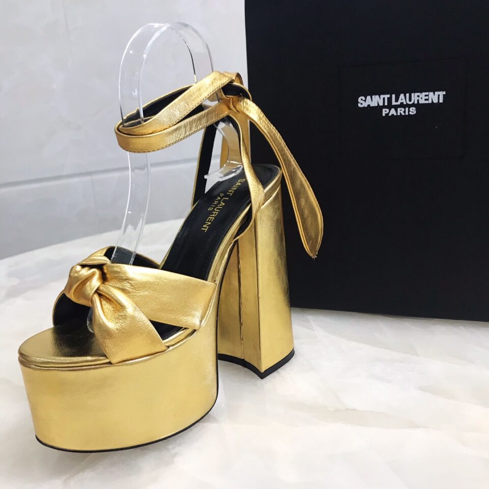 YSL BIANCA SANDALS IN SMOOTH LEATHERY
