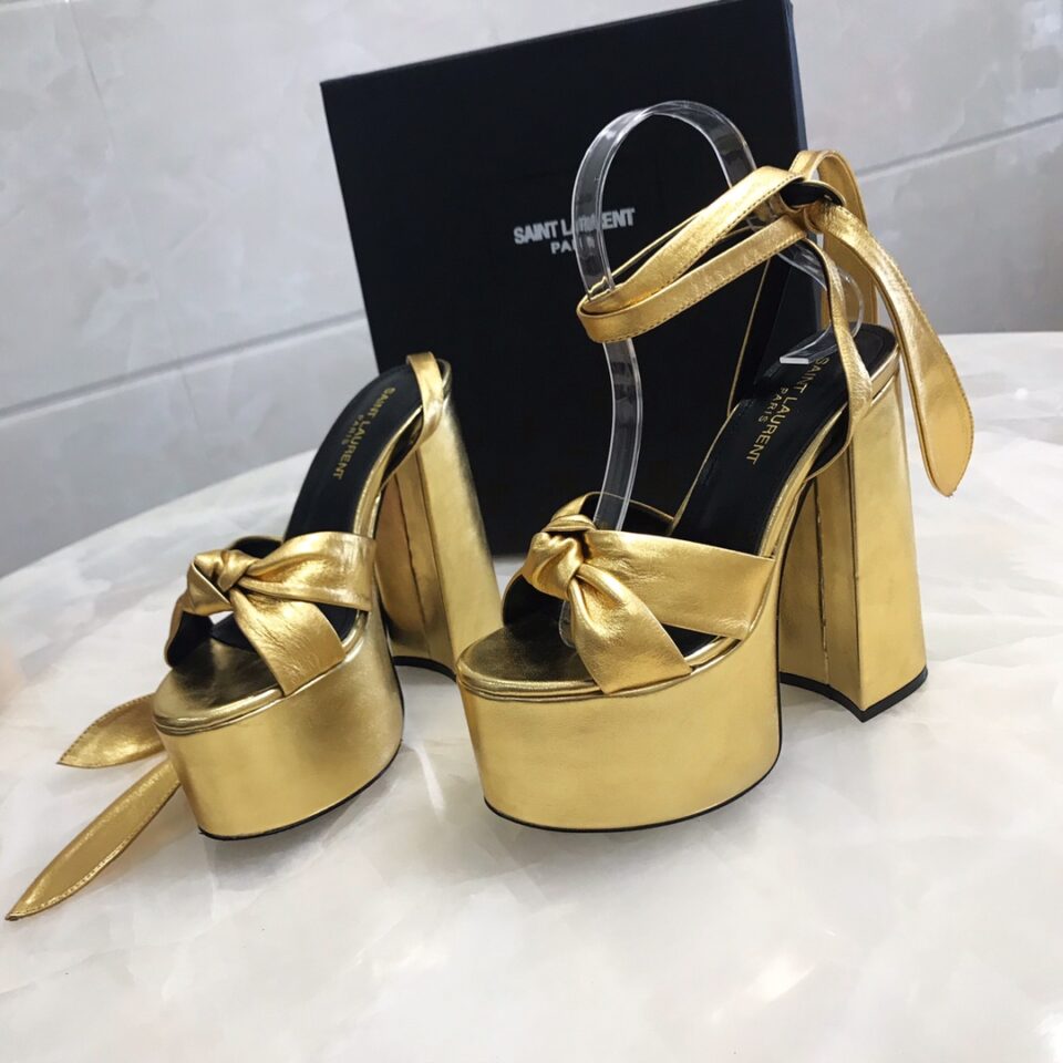 YSL BIANCA SANDALS IN SMOOTH LEATHERY