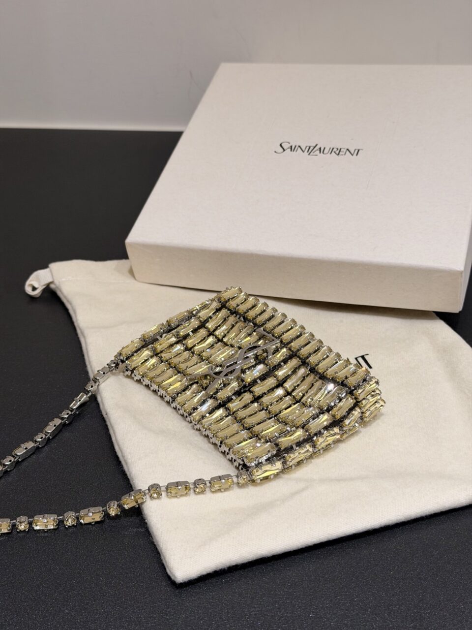 YSL EVENING Bag In Crystals