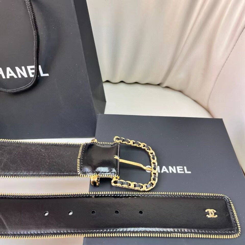 Chanel Black Standard Belt
