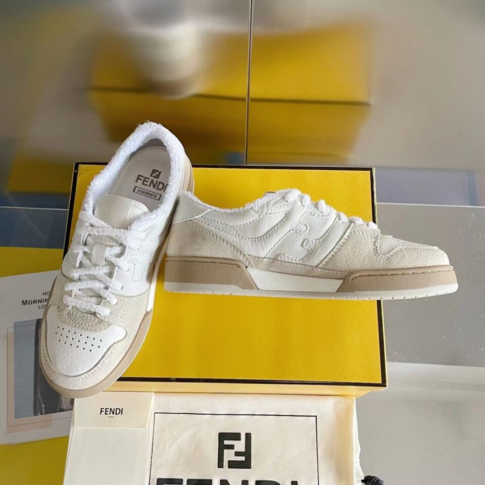 Fendi Match leather low-top sneakers