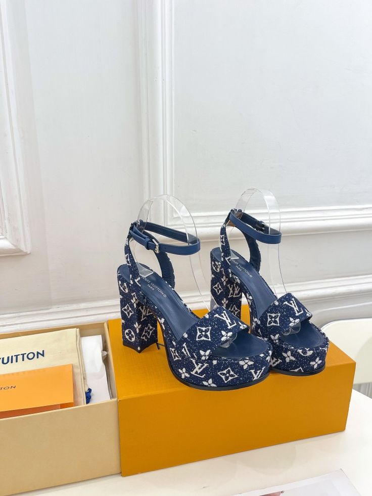 Louis Vuitton Monogram Denim Silhouette Sandals