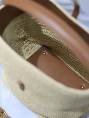 YSL fiber woven bag