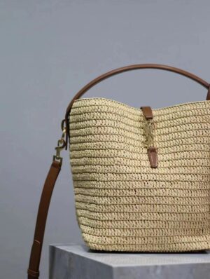 YSL fiber woven bag