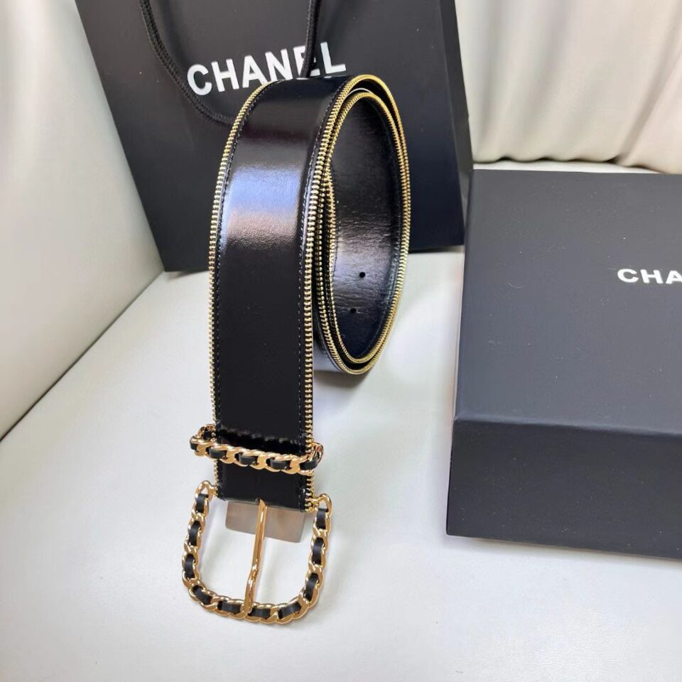 Chanel Black Standard Belt