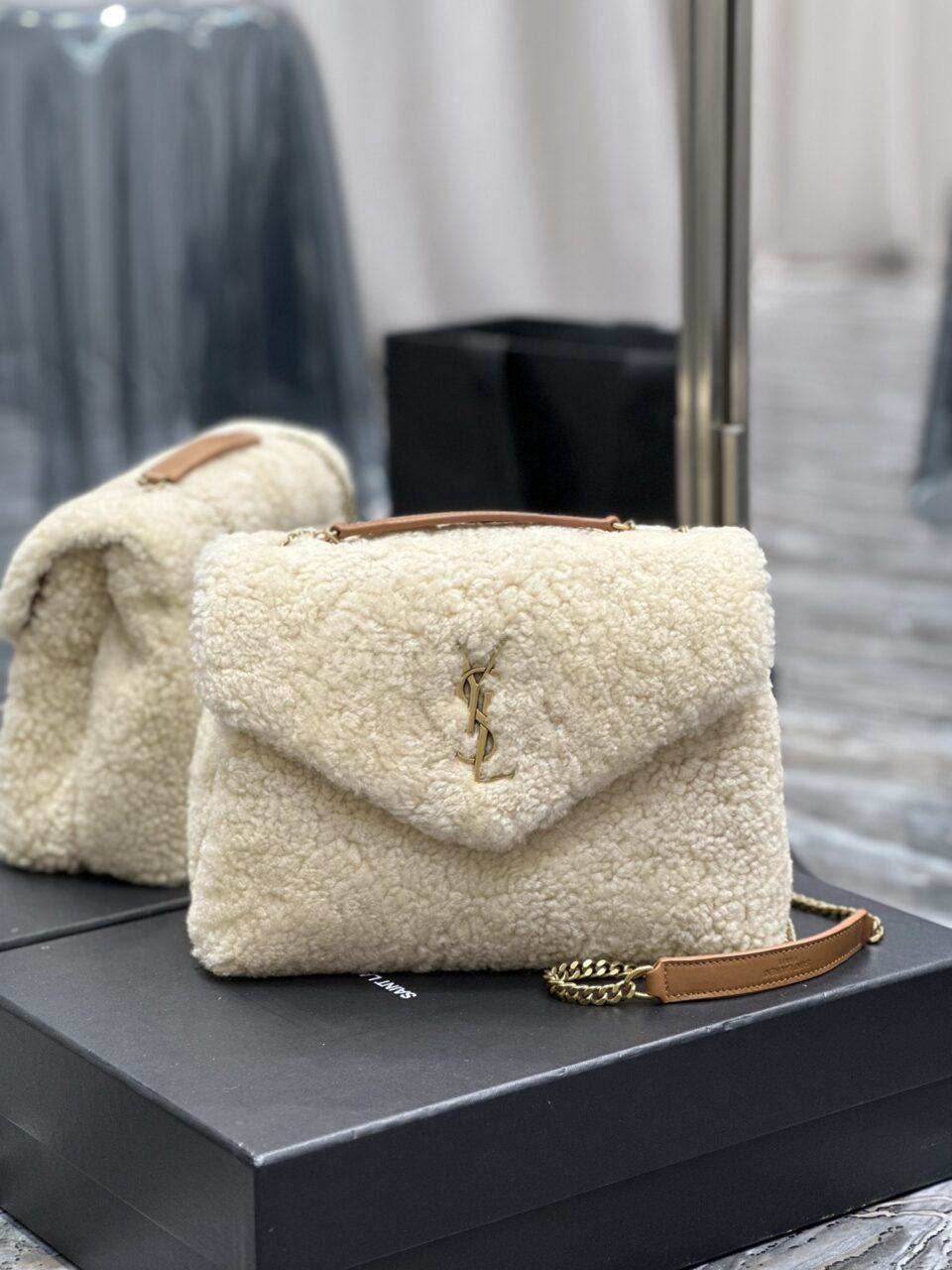 LOULOU SMALL CHAIN BAG IN QUILTED "Y"