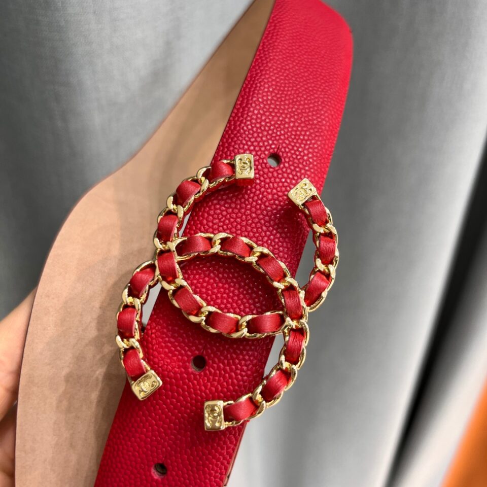 Chanel C logo belt