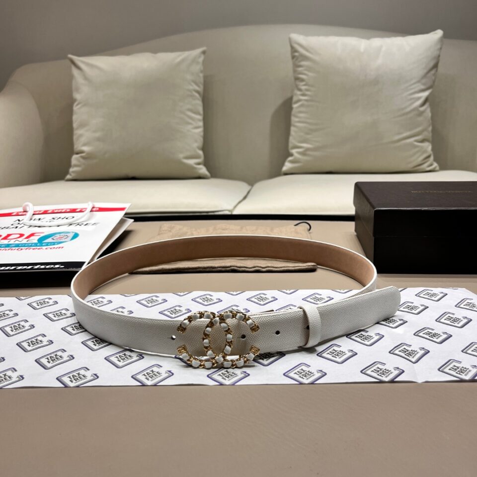 Chanel C logo belt