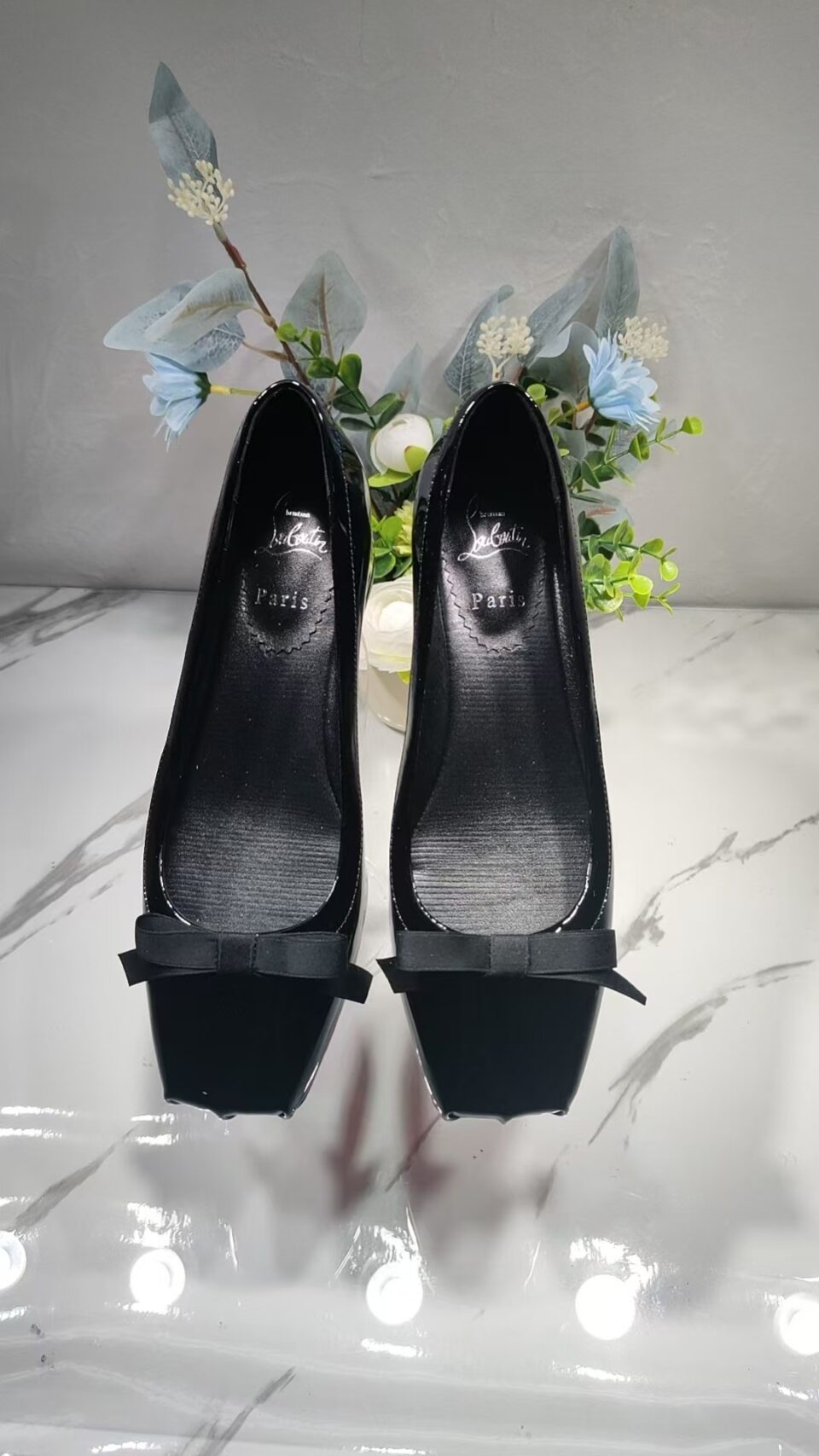 Christian Louboutin Mamaflirt Patent Red Sole Ballerina Pumps