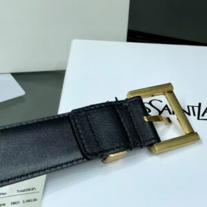 YSL Cassandre leather belt