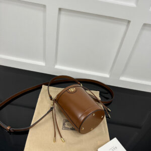 Gucci Ophidia mini bucket bag in brown leather