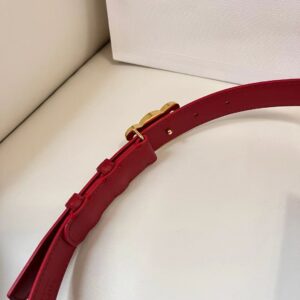 Celine MEDIUM TRIOMPHE BELT IN TAURILLON LEATHER