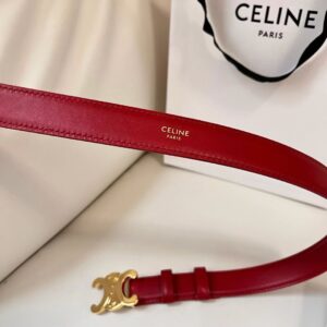 Celine MEDIUM TRIOMPHE BELT IN TAURILLON LEATHER