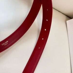 Celine MEDIUM TRIOMPHE BELT IN TAURILLON LEATHER